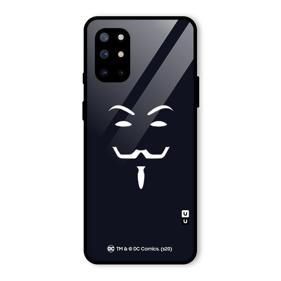 Minimal Anonymous Mask Glass Back Case for OnePlus 8T