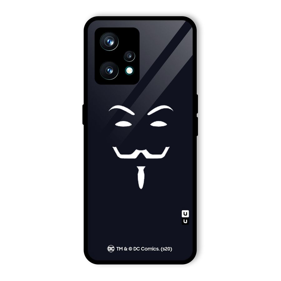 Minimal Anonymous Mask Glass Back Case for Realme 9 Pro Plus 5G