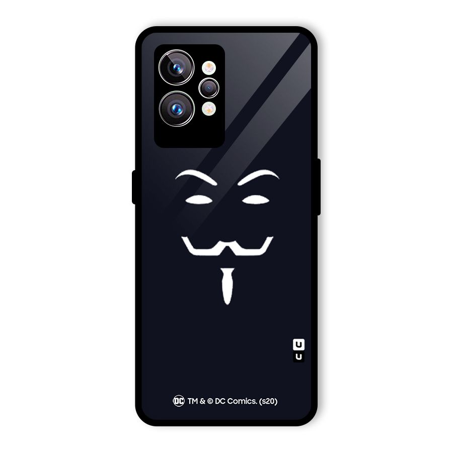 Minimal Anonymous Mask Glass Back Case for Realme GT2 Pro