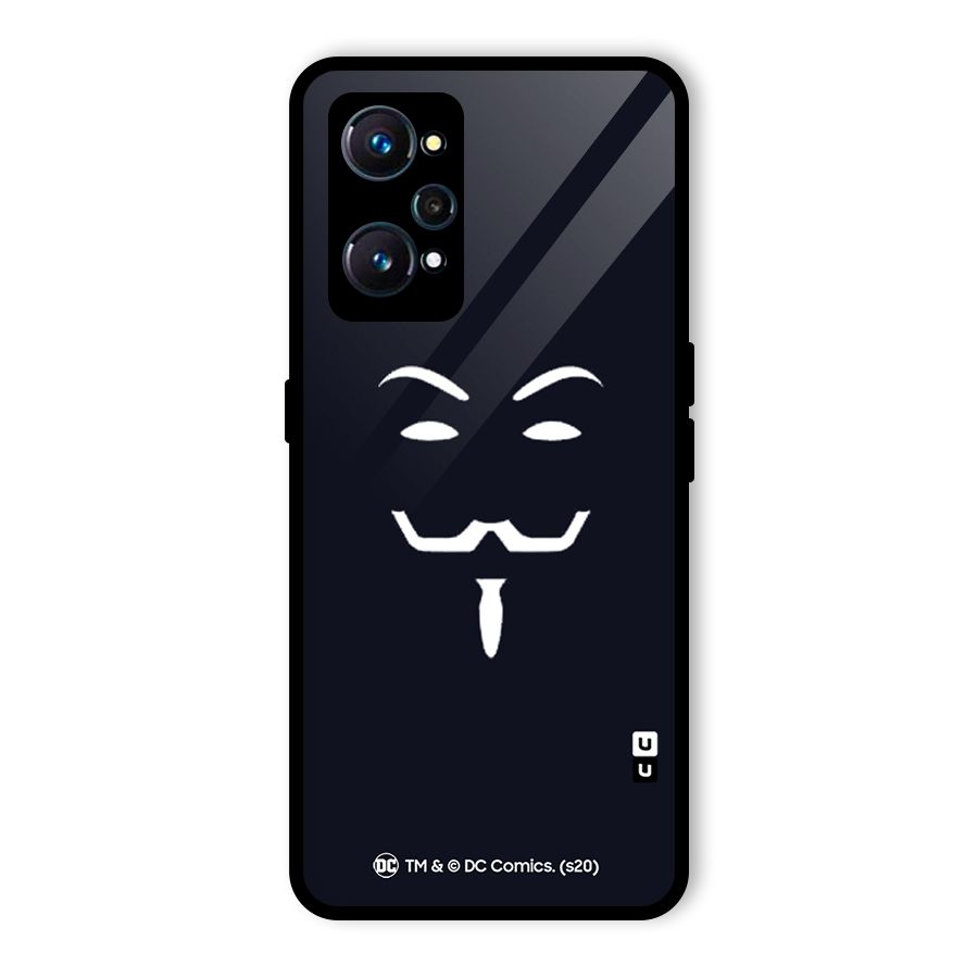 Minimal Anonymous Mask Glass Back Case for Realme GT Neo2