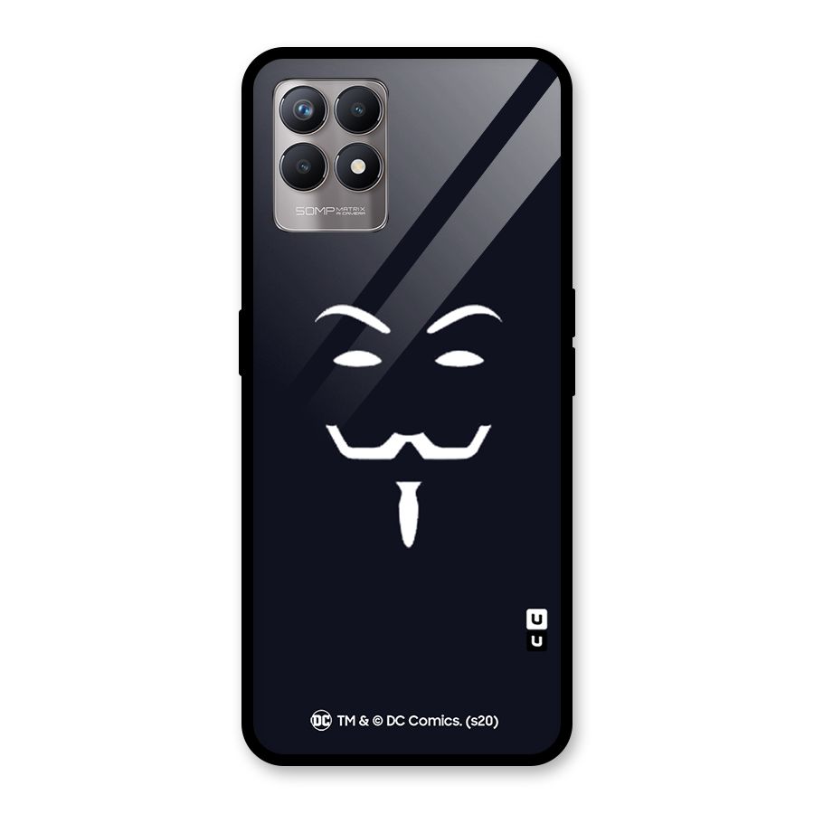 Minimal Anonymous Mask Glass Back Case for Realme Narzo 50