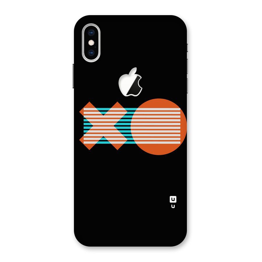 Minimal Art Back Case for iPhone XS Max Apple Cut