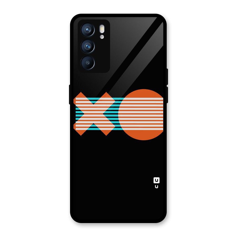 Minimal Art Glass Back Case for Oppo Reno6 5G