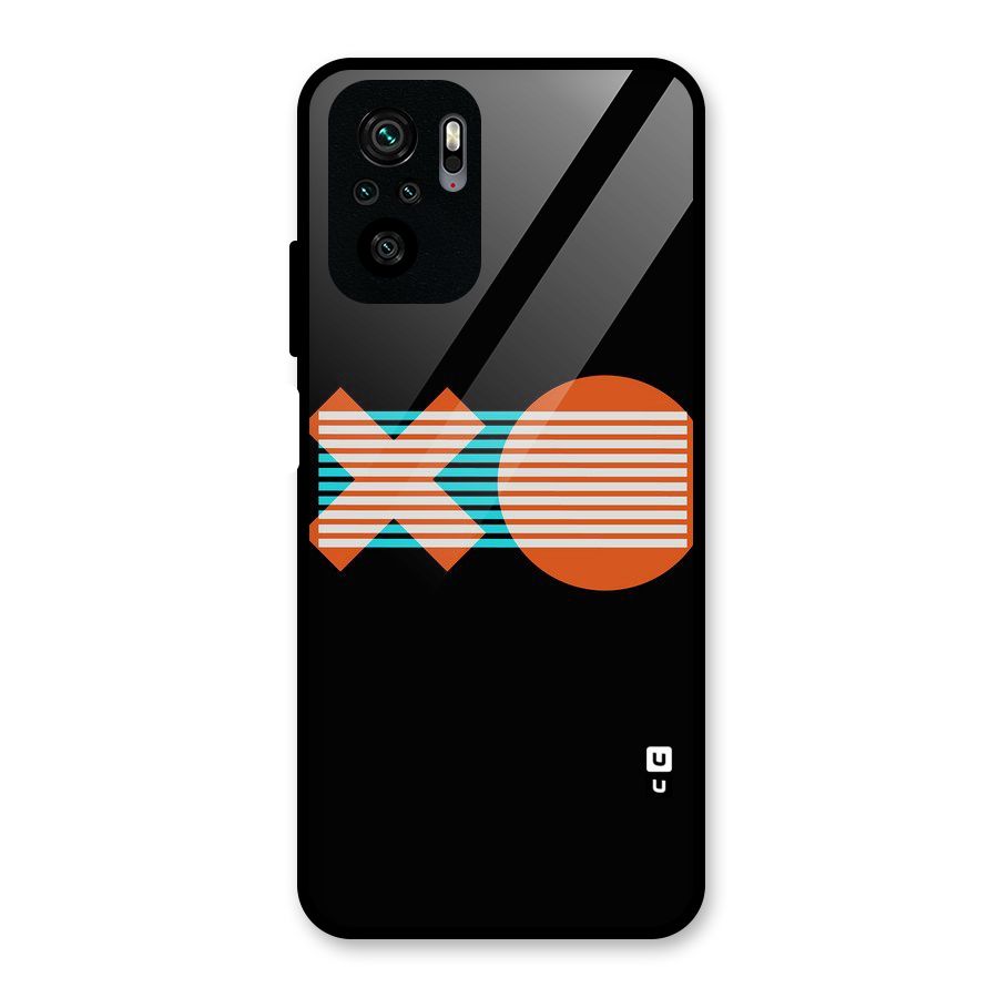 Minimal Art Glass Back Case for Redmi Note 10S