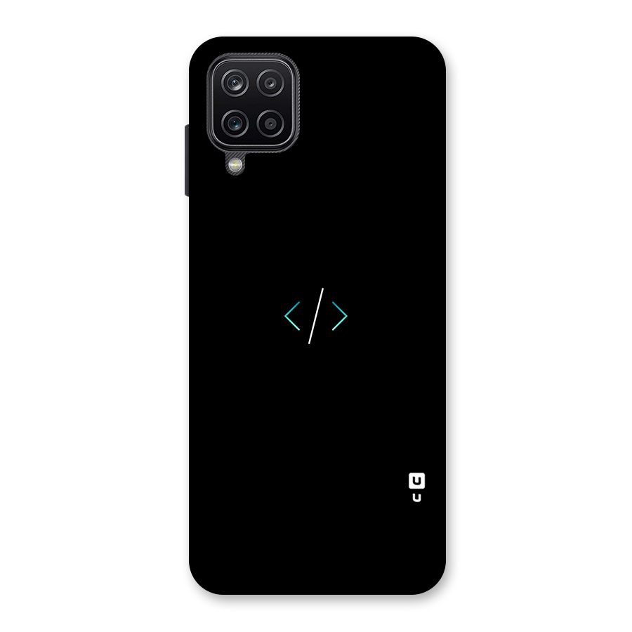 Minimal Dark Coding Back Case for Galaxy A12