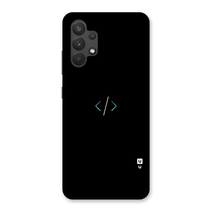 Minimal Dark Coding Back Case for Galaxy A32