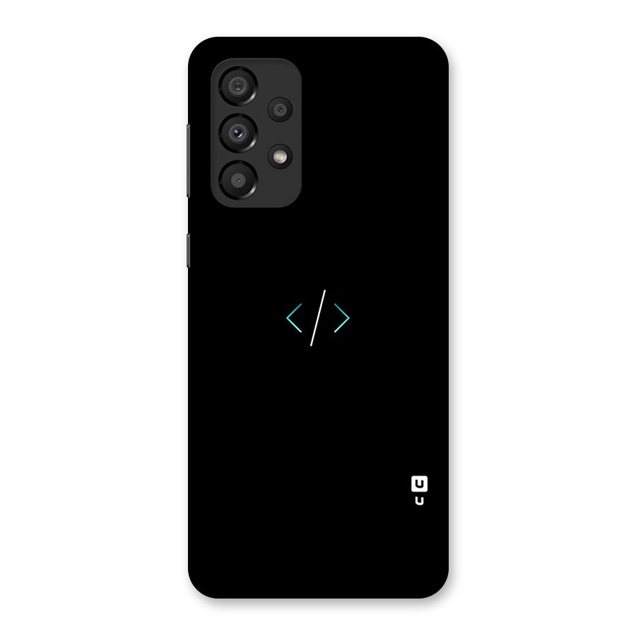 Minimal Dark Coding Back Case for Galaxy A33 5G