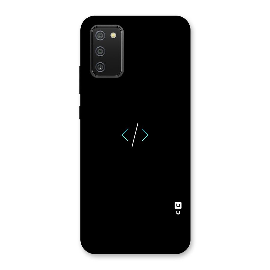 Minimal Dark Coding Back Case for Galaxy M02s