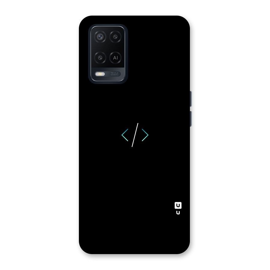 Minimal Dark Coding Back Case for Oppo A54