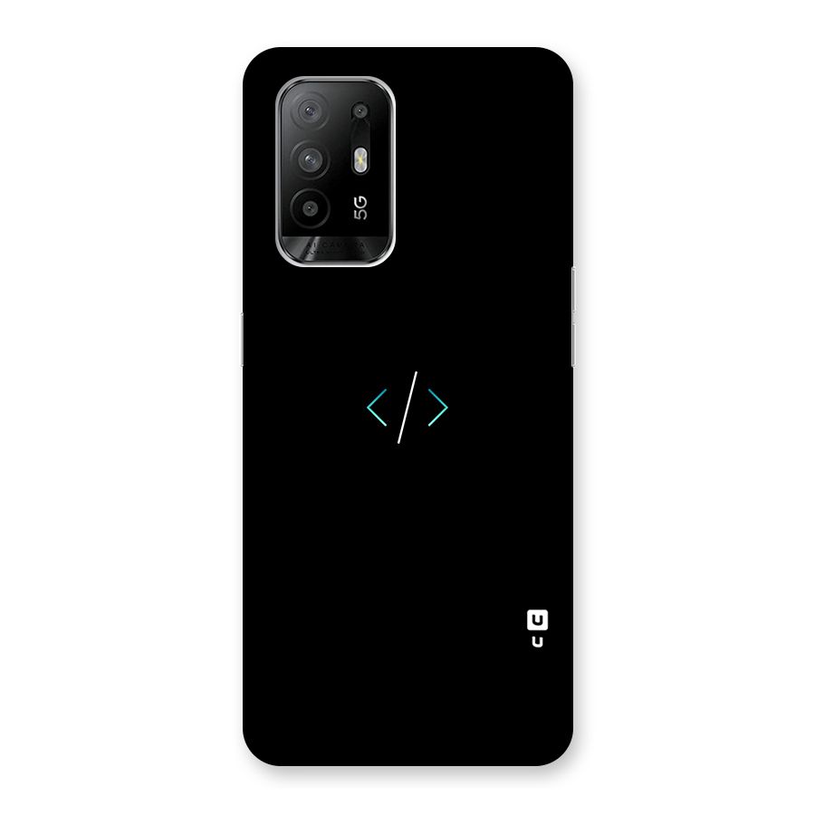 Minimal Dark Coding Back Case for Oppo F19 Pro Plus 5G