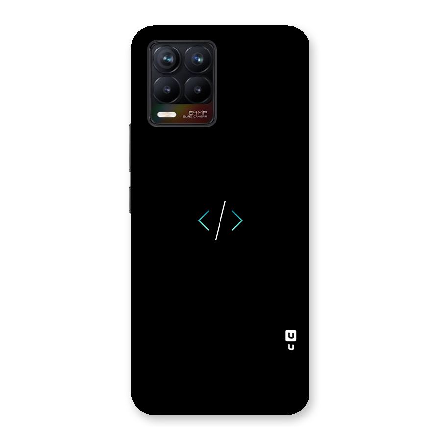 Minimal Dark Coding Back Case for Realme 8