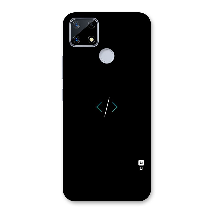 Minimal Dark Coding Back Case for Realme Narzo 20