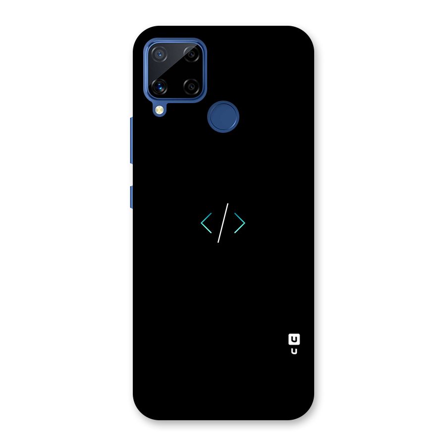 Minimal Dark Coding Back Case for Realme Narzo 30A