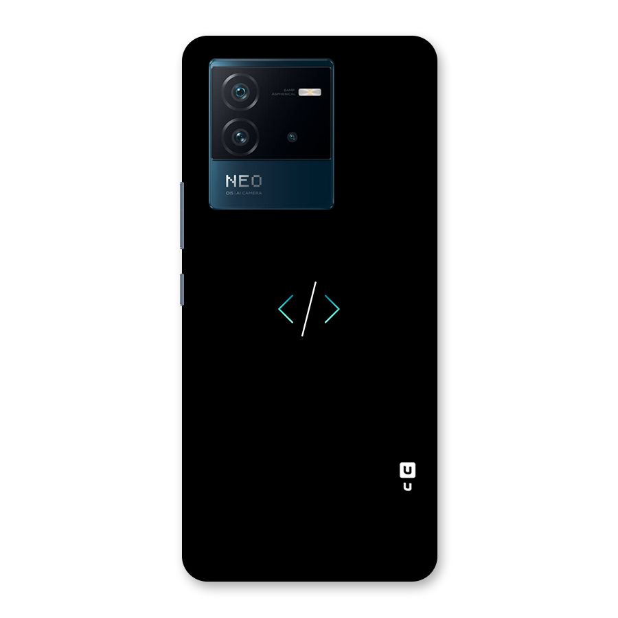 Minimal Dark Coding Back Case for Vivo iQOO Neo 6 5G