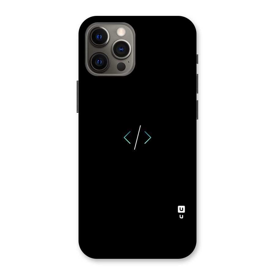 Minimal Dark Coding Back Case for iPhone 12 Pro Max
