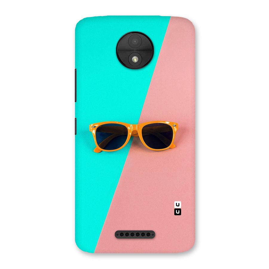 Minimal Glasses Back Case for Moto C