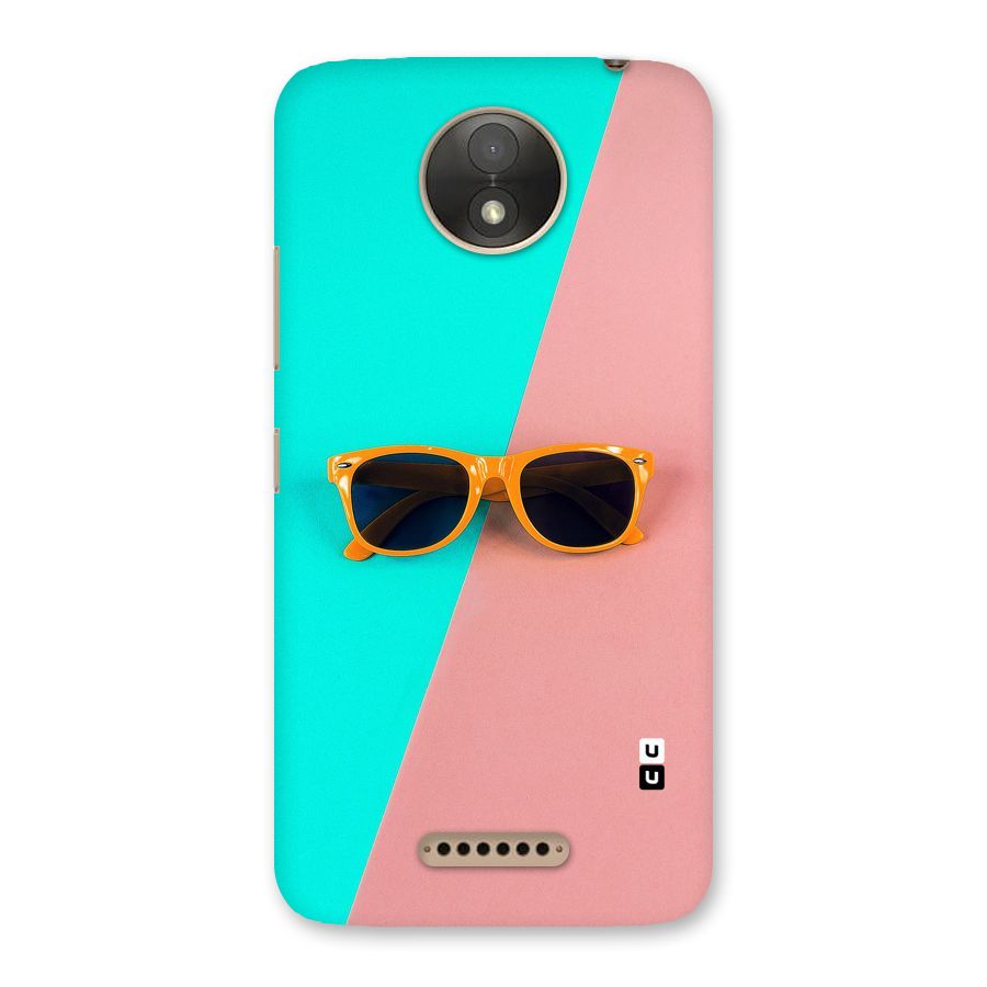 Minimal Glasses Back Case for Moto C Plus
