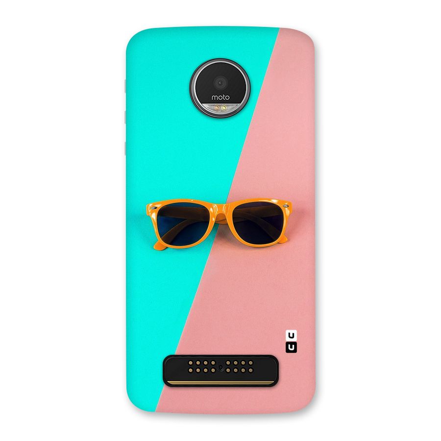 Minimal Glasses Back Case for Moto Z Play