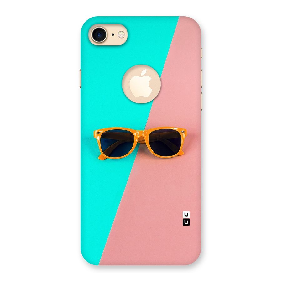 Minimal Glasses Back Case for iPhone 8 Logo Cut