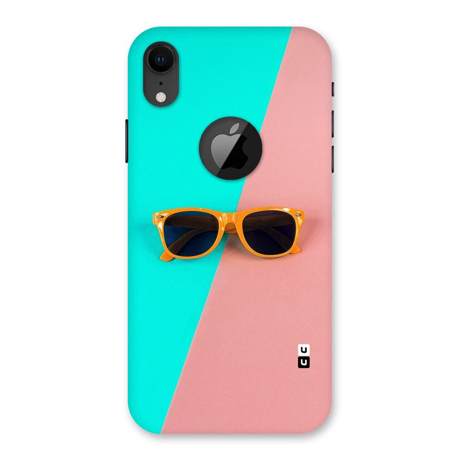 Minimal Glasses Back Case for iPhone XR Logo Cut