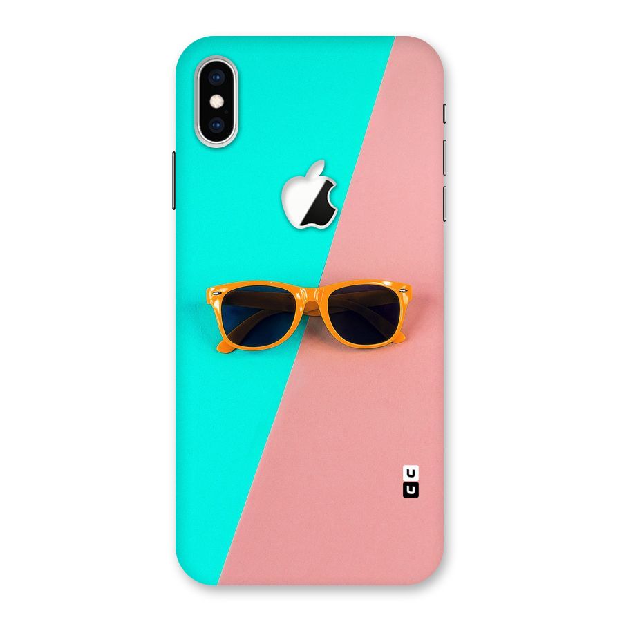 Minimal Glasses Back Case for iPhone XS Max Apple Cut