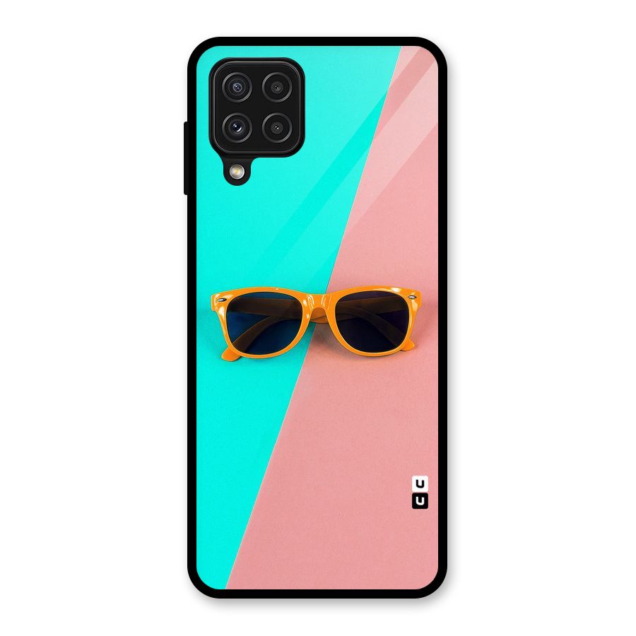 Minimal Glasses Glass Back Case for Galaxy A22 4G