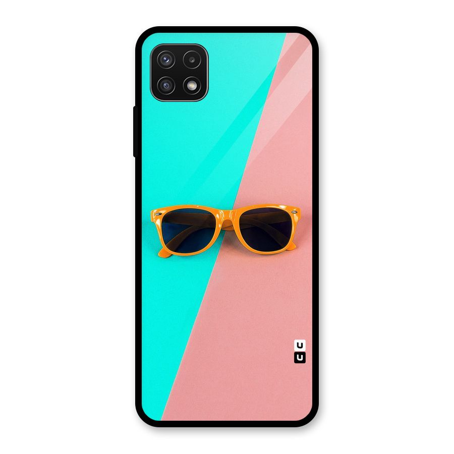 Minimal Glasses Glass Back Case for Galaxy A22 5G
