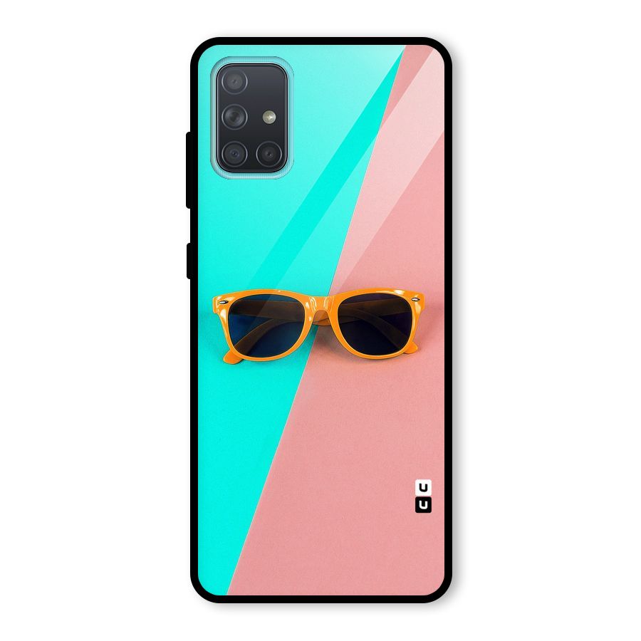 Minimal Glasses Glass Back Case for Galaxy A71