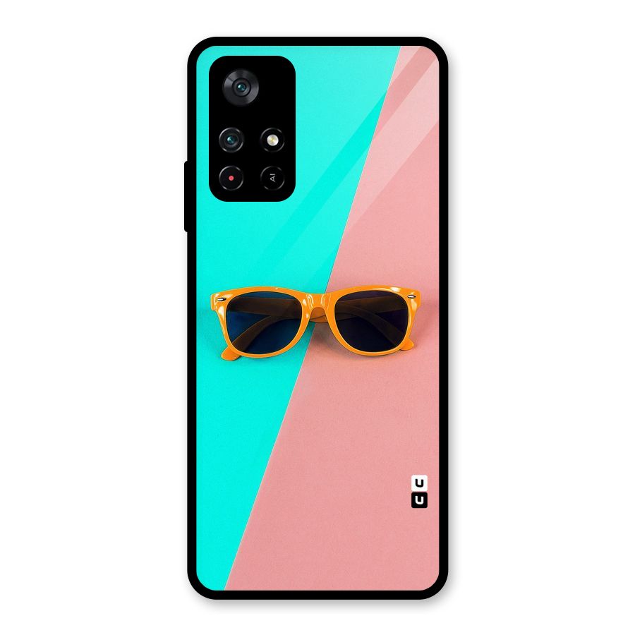Minimal Glasses Glass Back Case for Poco M4 Pro 5G