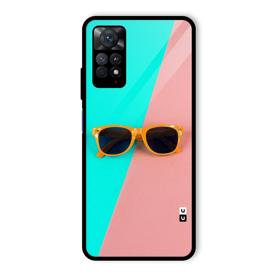 Minimal Glasses Glass Back Case for Redmi Note 11 Pro