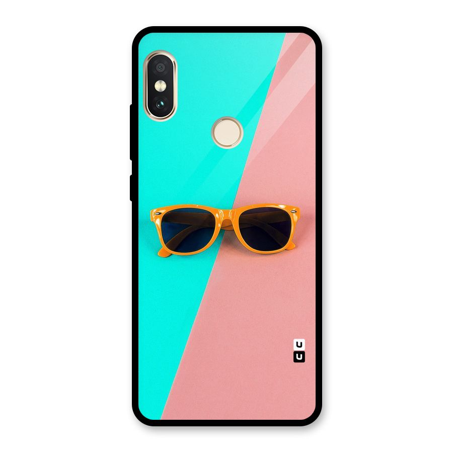 Minimal Glasses Glass Back Case for Redmi Note 5 Pro