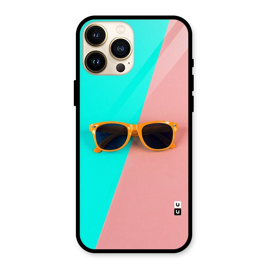 Minimal Glasses Glass Back Case for iPhone 13 Pro Max
