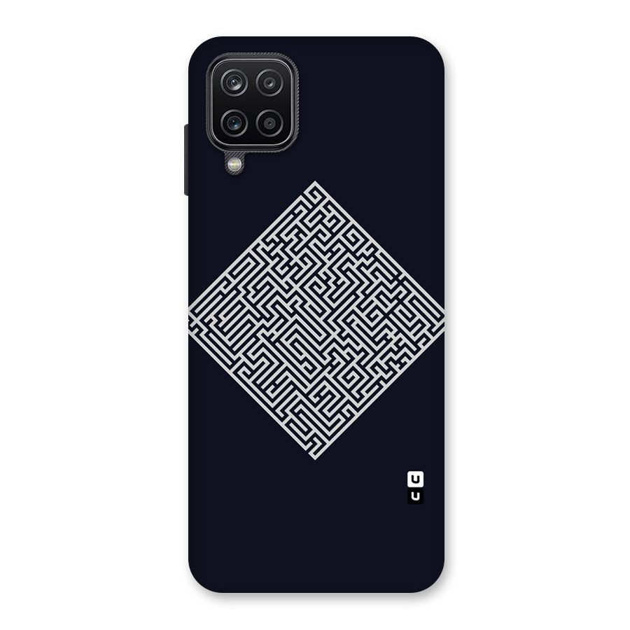 Minimal Maze Pattern Back Case for Galaxy A12