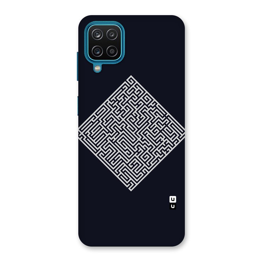 Minimal Maze Pattern Back Case for Galaxy M12