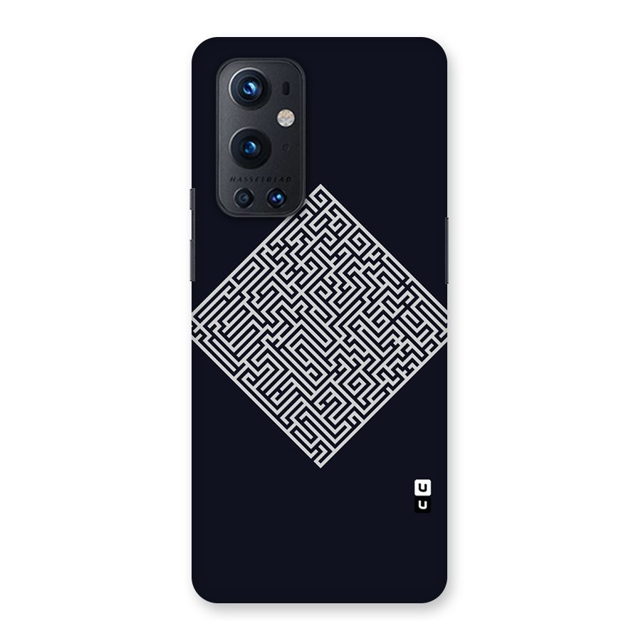 Minimal Maze Pattern Back Case for OnePlus 9 Pro