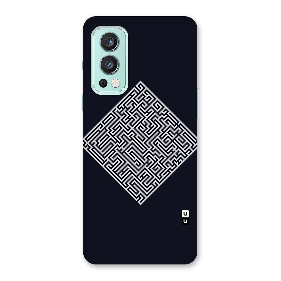 Minimal Maze Pattern Back Case for OnePlus Nord 2 5G