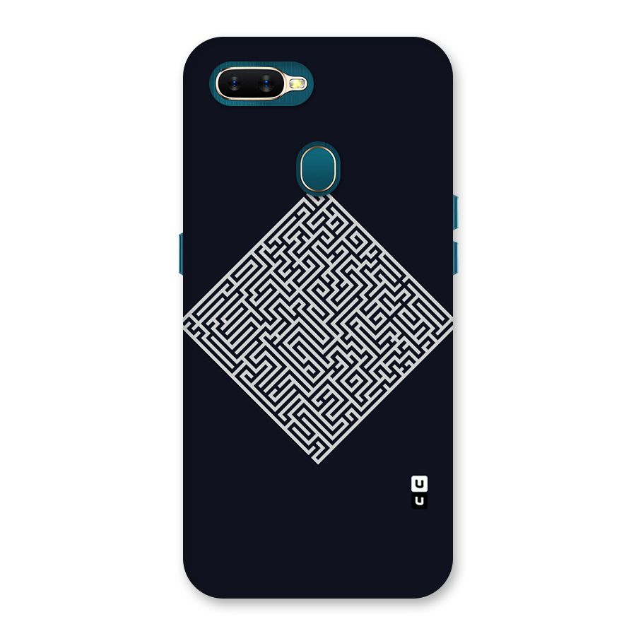 Minimal Maze Pattern Back Case for Oppo A11k