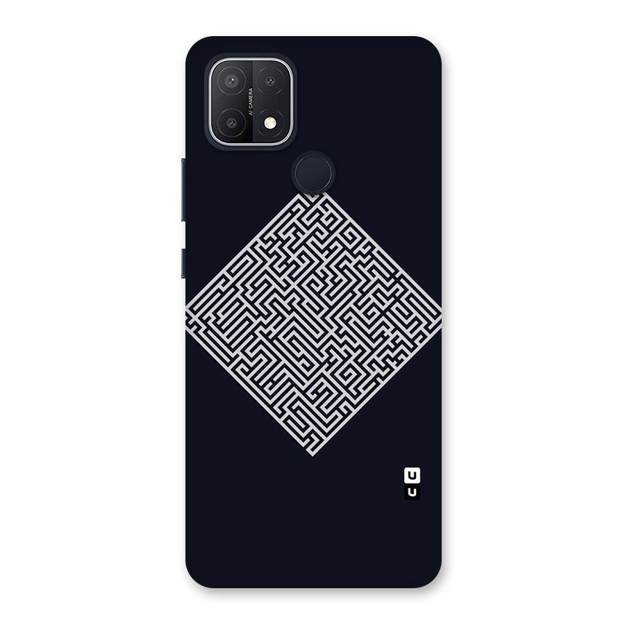 Minimal Maze Pattern Back Case for Oppo A15s