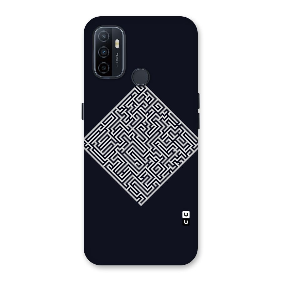 Minimal Maze Pattern Back Case for Oppo A32