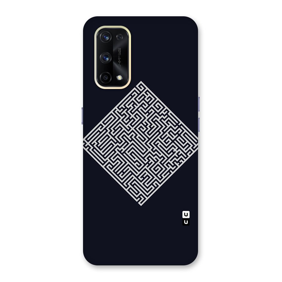 Minimal Maze Pattern Glass Back Case for Realme X7 Pro