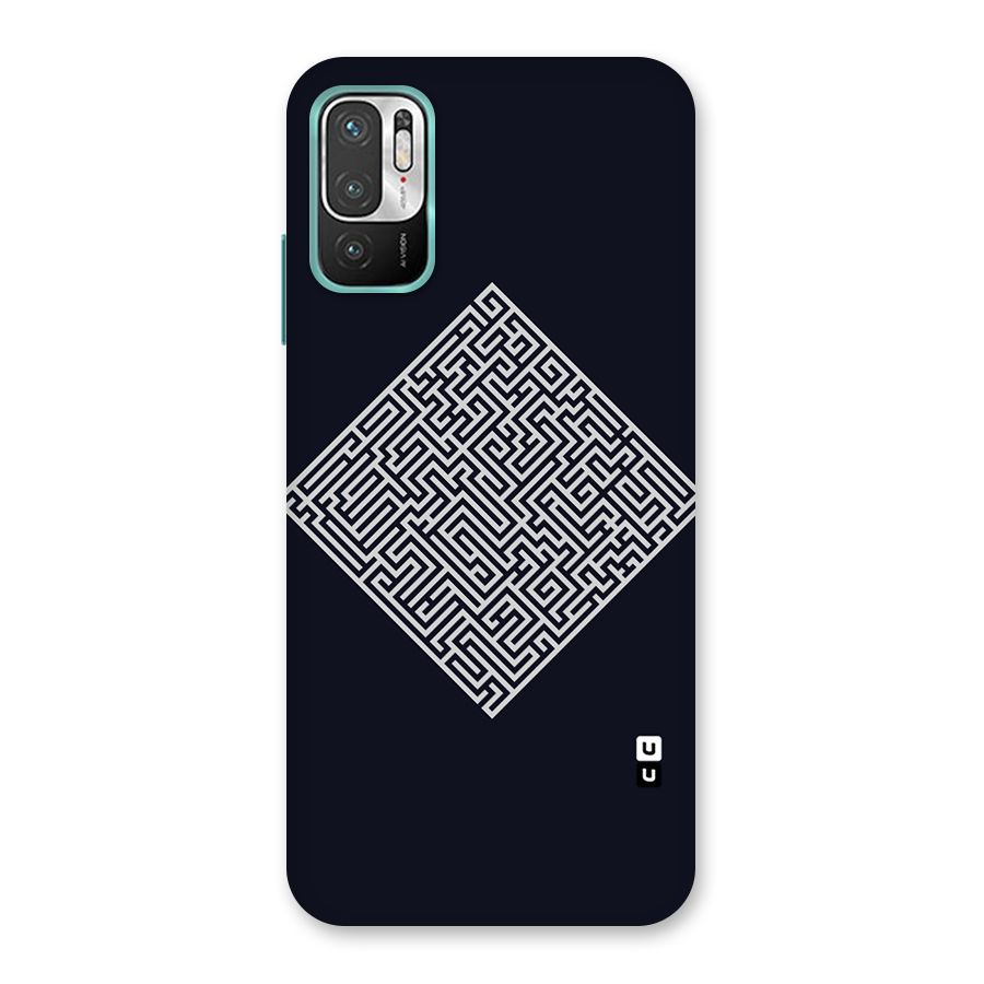 Minimal Maze Pattern Back Case for Redmi Note 10T 5G