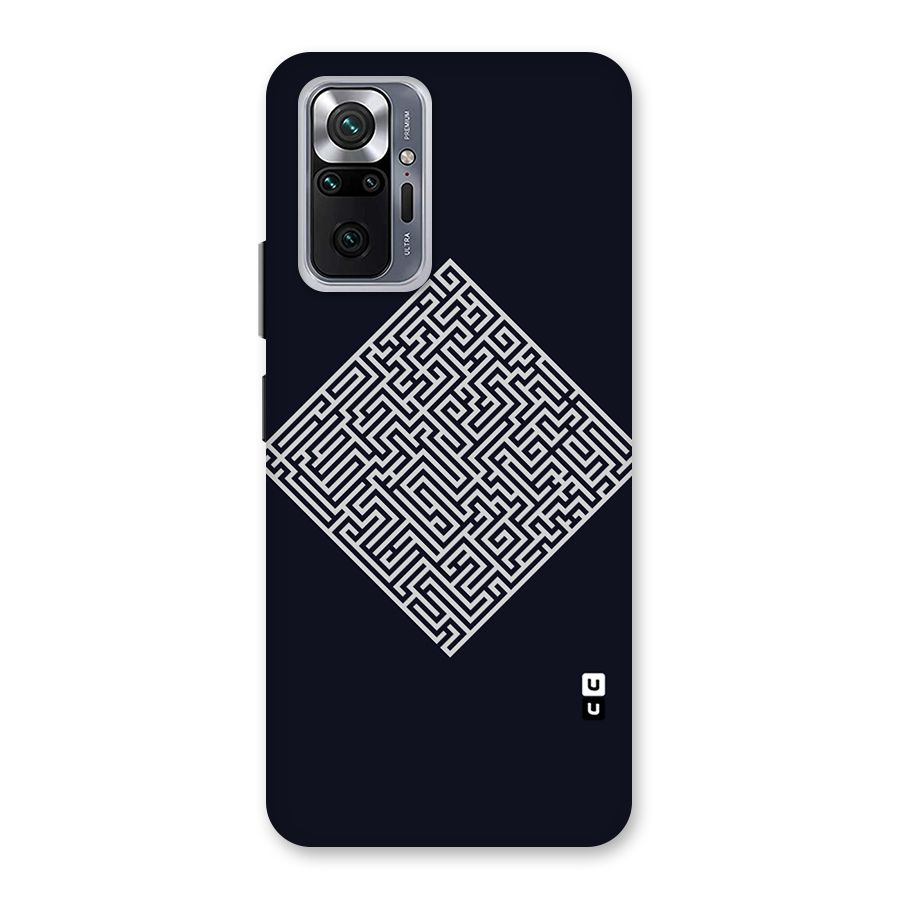 Minimal Maze Pattern Back Case for Redmi Note 10 Pro