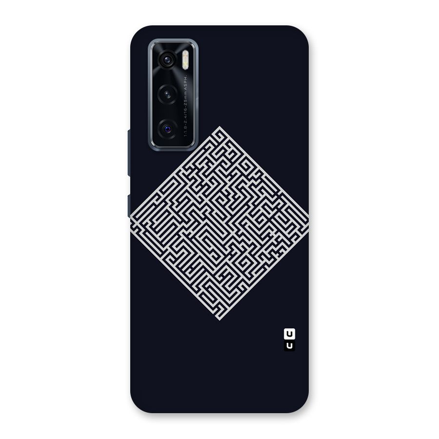 Minimal Maze Pattern Back Case for Vivo V20 SE