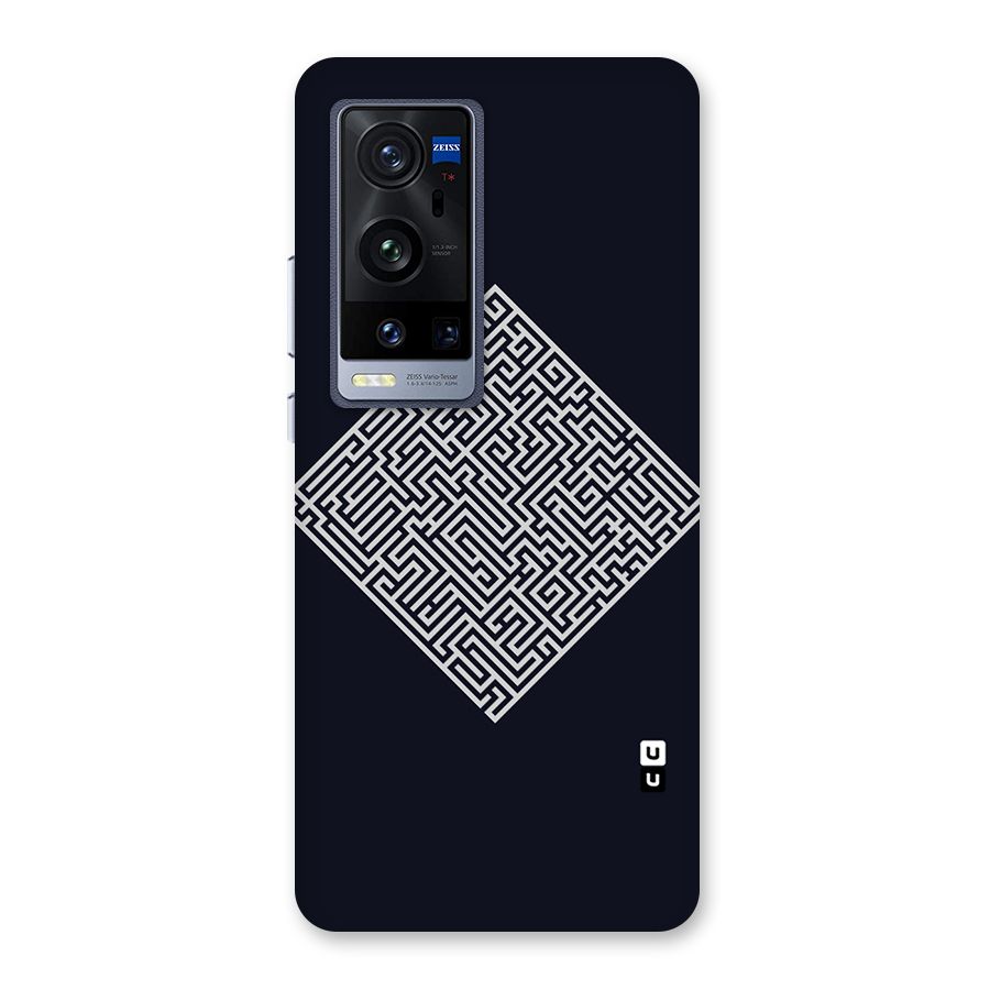 Minimal Maze Pattern Back Case for Vivo X60 Pro Plus