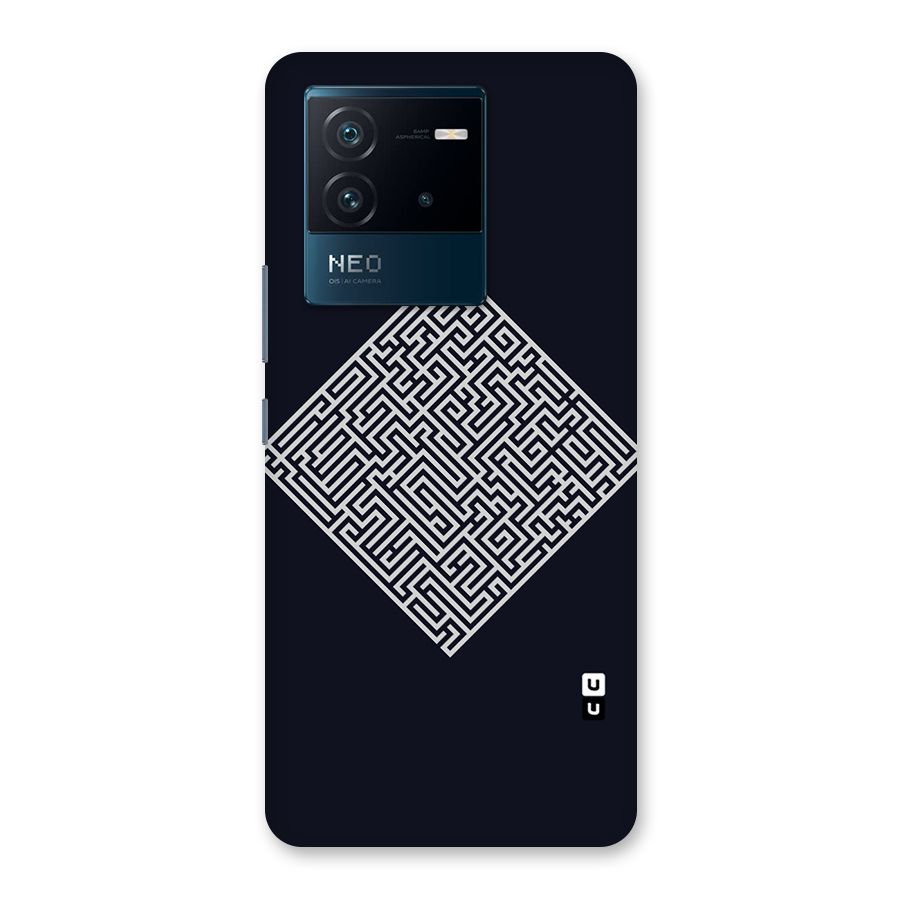 Minimal Maze Pattern Back Case for Vivo iQOO Neo 6 5G