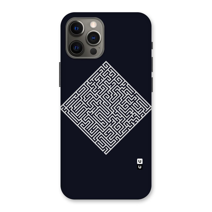 Minimal Maze Pattern Back Case for iPhone 12 Pro Max