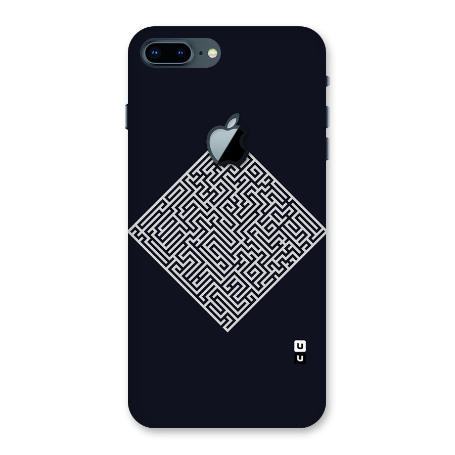 Minimal Maze Pattern Back Case for iPhone 7 Plus Apple Cut