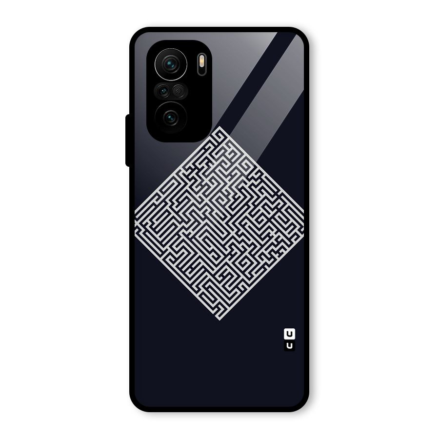 Minimal Maze Pattern Glass Back Case for Mi 11x