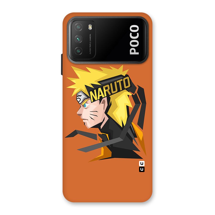 Minimal Naruto Artwork Back Case for Poco M3