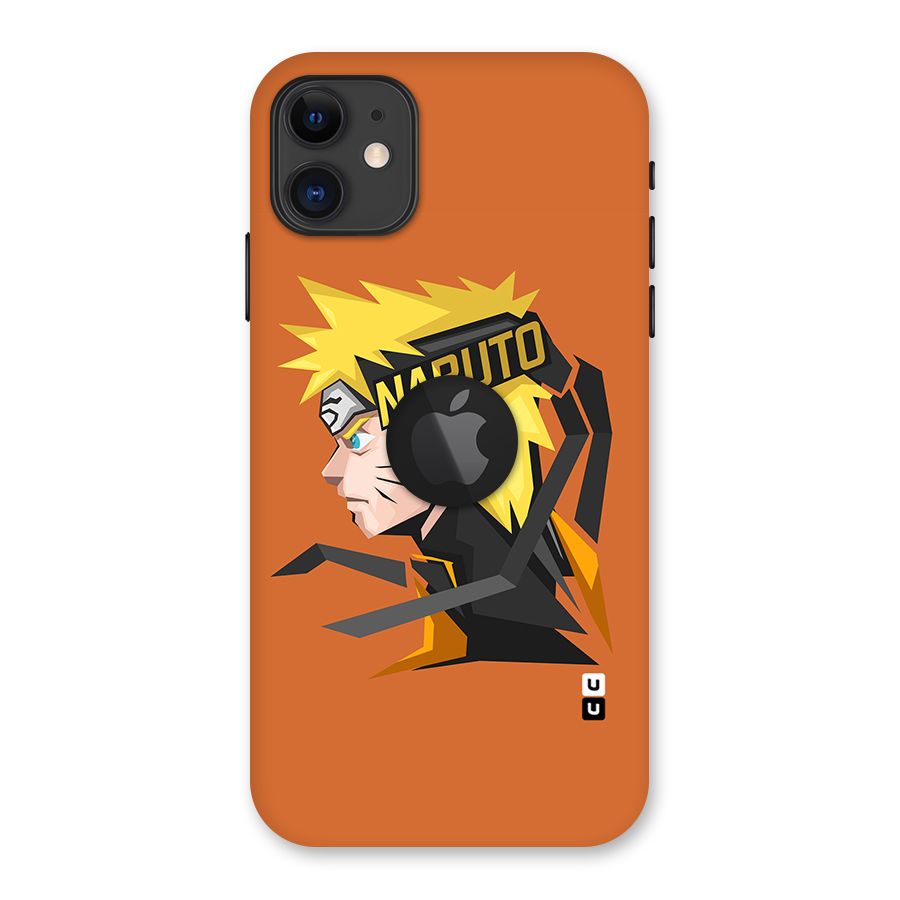 Minimal Naruto Artwork Back Case for iPhone 11 Logo Cut